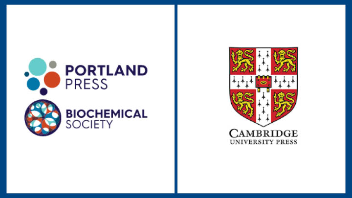 logos of Portland Press Biochemical Society and Cambridge University Press